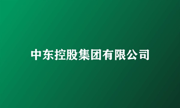 中东控股集团有限公司