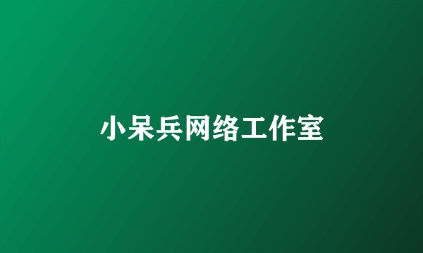 小呆兵网络工作室
