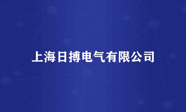 上海日搏电气有限公司