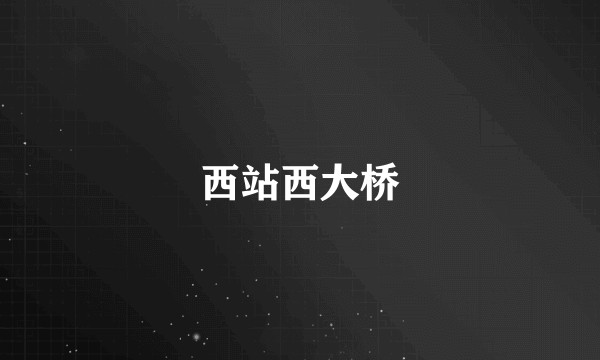 西站西大桥
