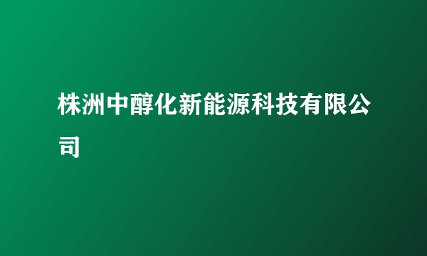 株洲中醇化新能源科技有限公司