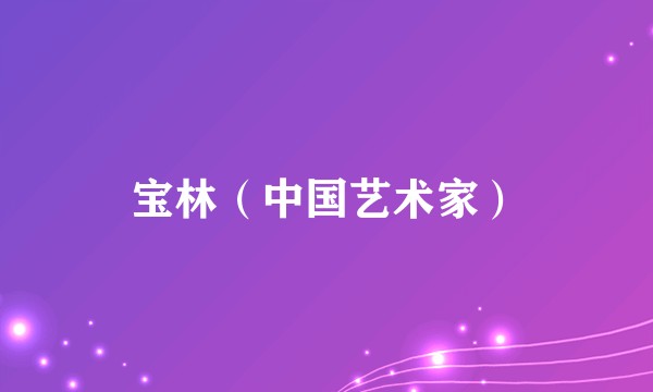 宝林（中国艺术家）