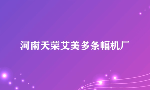 河南天荣艾美多条幅机厂