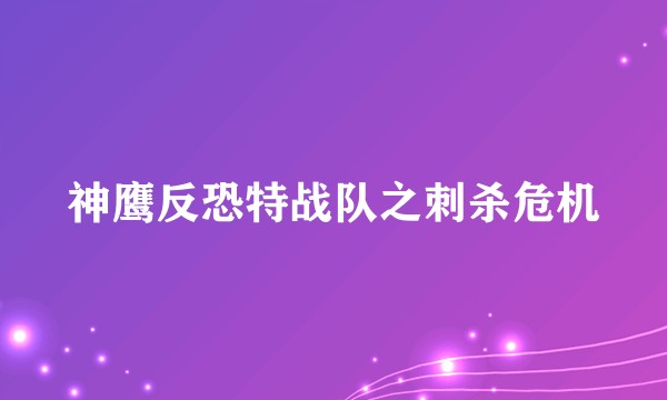 神鹰反恐特战队之刺杀危机