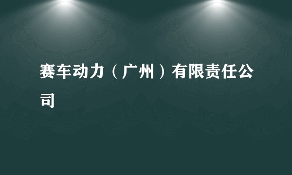 赛车动力（广州）有限责任公司