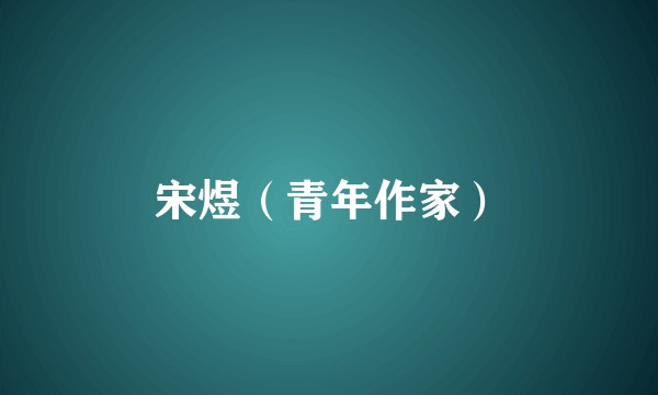 宋煜（青年作家）