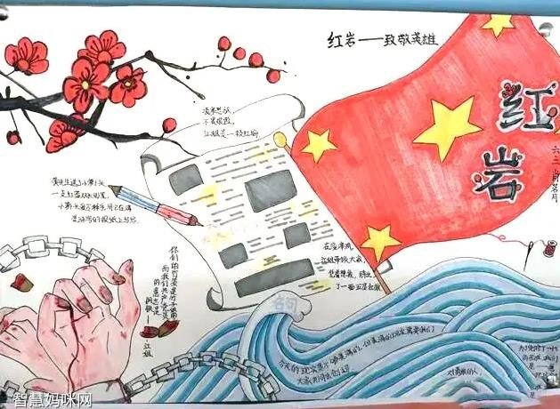 红岩手抄报内容50字