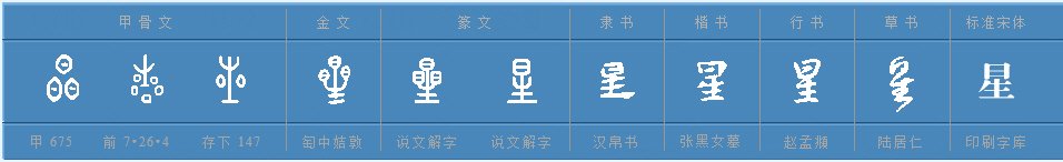 “星”字偏旁是什么?