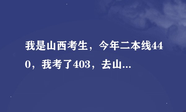 我是山西考生，今年二本线440，我考了403，去山西大学商务学院能学什么专业