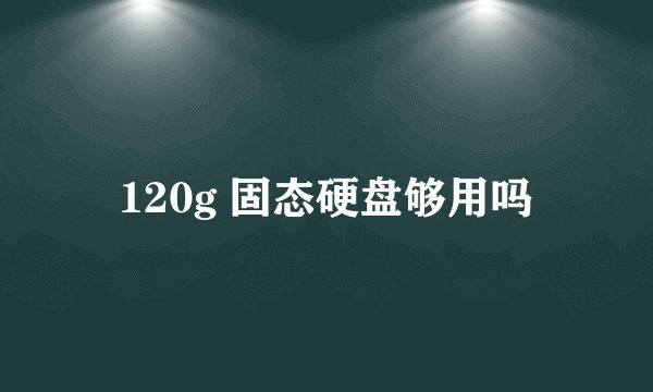 120g 固态硬盘够用吗