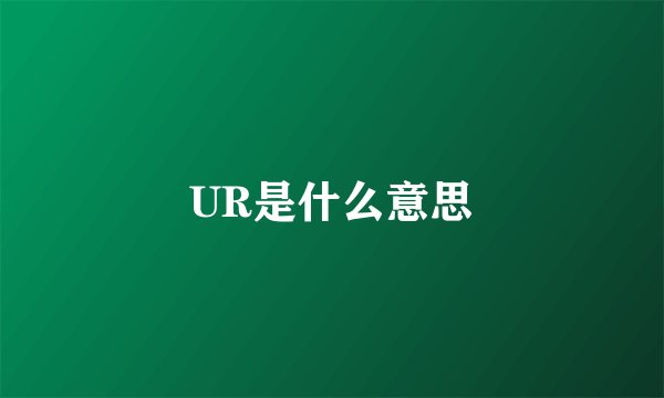UR是什么意思