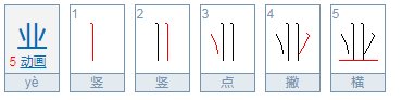 业的笔顺是什么
