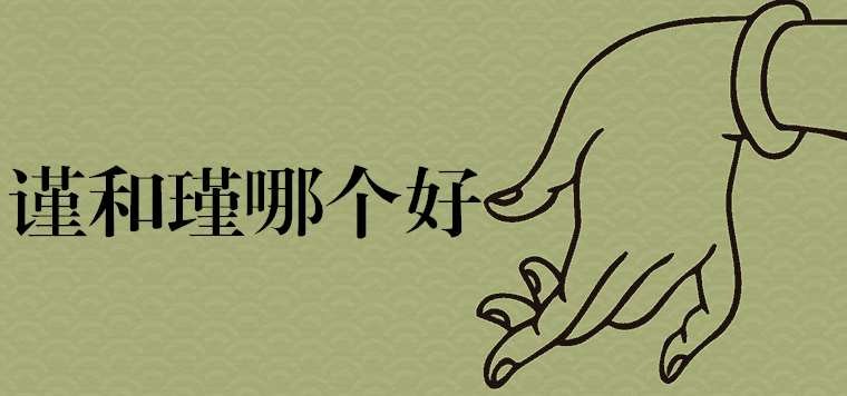 取名字用这个瑾好还是这个谨好？