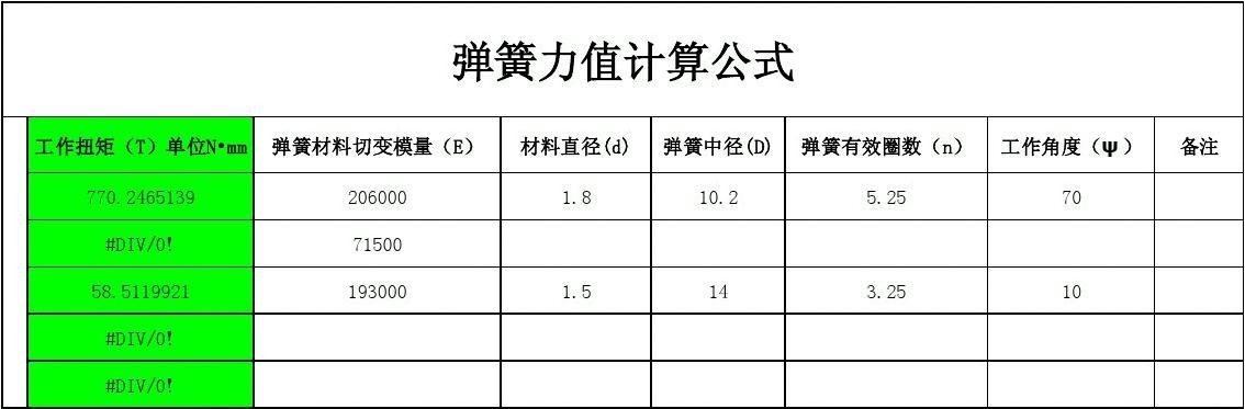 如何计算扭簧的扭力？