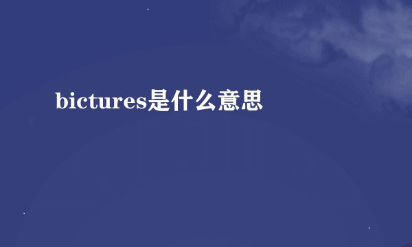 bictures是什么意思