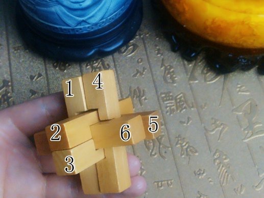 鲁班锁6根怎么拼？