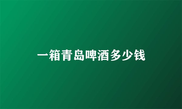 一箱青岛啤酒多少钱