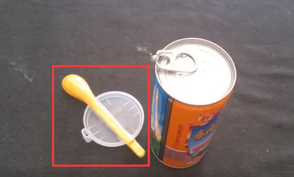 八宝粥盖子上的拉环断了，怎么打开