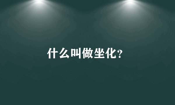 什么叫做坐化？