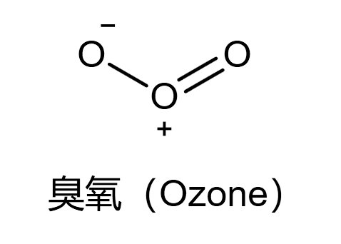 臭氧的结构式和电子式？
