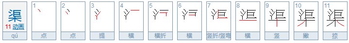 渠怎么读？