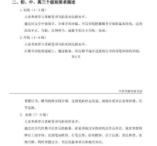 书法考级证书`哪个好