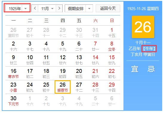 1925年属什么生肖