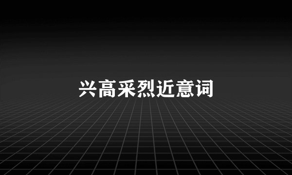 兴高采烈近意词