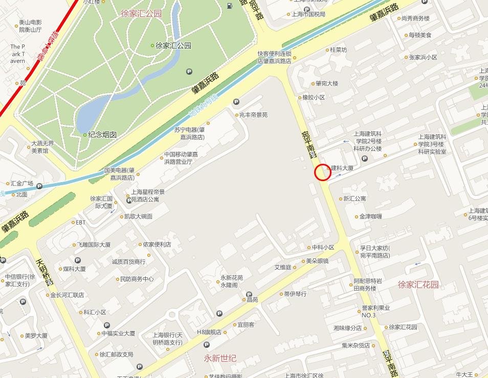 哪位知道上海市建筑书店在哪里，请告知，谢谢。