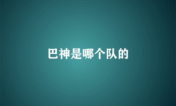 巴神是哪个队的