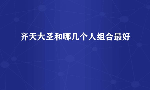 齐天大圣和哪几个人组合最好