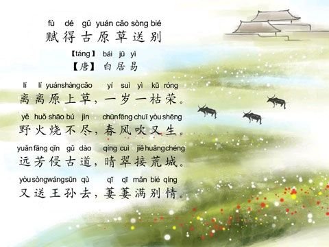 白居易一首赞美小草的诗