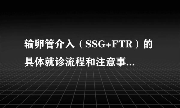 输卵管介入（SSG+FTR）的具体就诊流程和注意事项（转自上海红房子医院影像科张国福）
