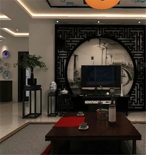 壁纸电视背景墙效果图 个性简约的4款客厅壁纸