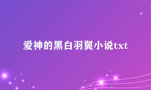 爱神的黑白羽翼小说txt