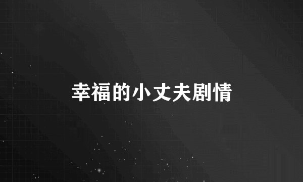 幸福的小丈夫剧情