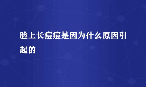 脸上长痘痘是因为什么原因引起的
