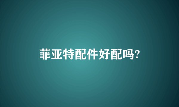 菲亚特配件好配吗?