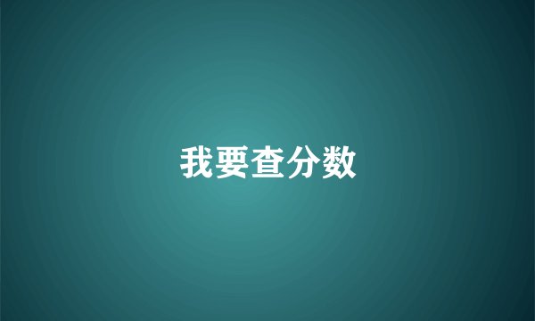 我要查分数