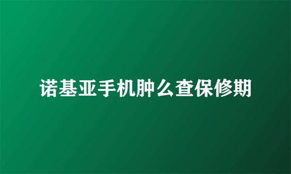 诺基亚手机肿么查保修期