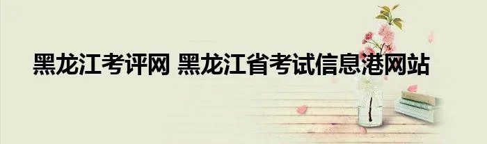 黑龙江考评网 黑龙江省考试信息港网站