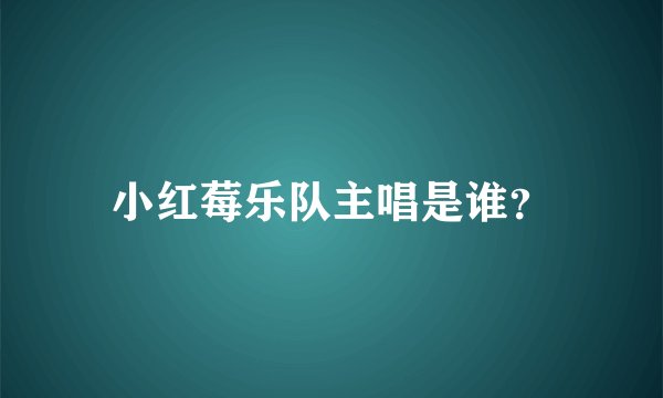 小红莓乐队主唱是谁？