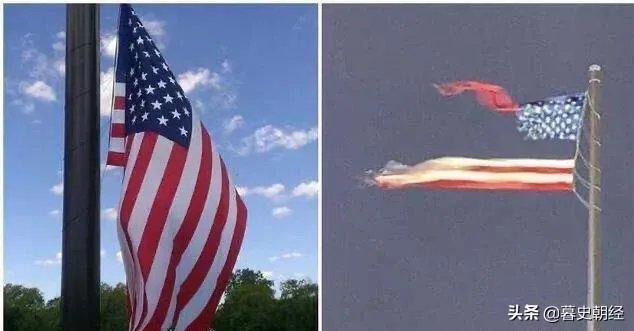 如何看待美国最大国旗被雷劈断,华盛顿纪念碑也遭雷击呢?