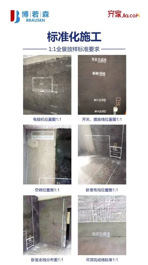 齐家博若森装饰，360元/平方甩手装，施工不达标，砸掉重做！