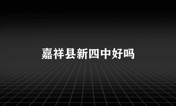 嘉祥县新四中好吗