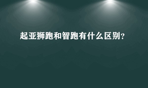 起亚狮跑和智跑有什么区别?