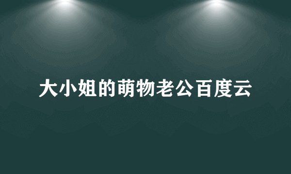 大小姐的萌物老公百度云