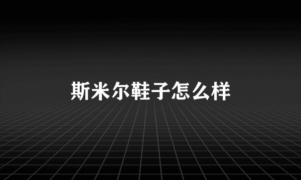 斯米尔鞋子怎么样