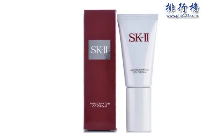 大牌CC霜排行榜10强：SKII钻白CC霜第6 第4可隔离蓝光