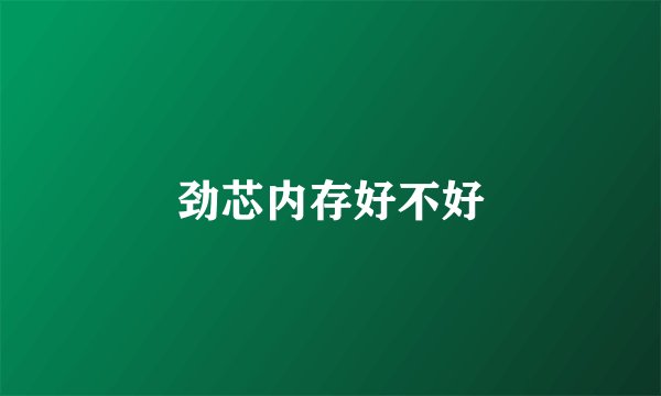 劲芯内存好不好